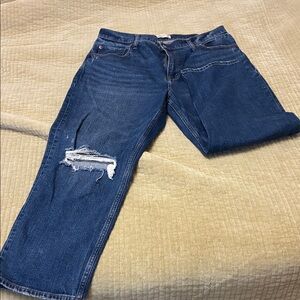 Abercrombie the ankle straight ultra high rise